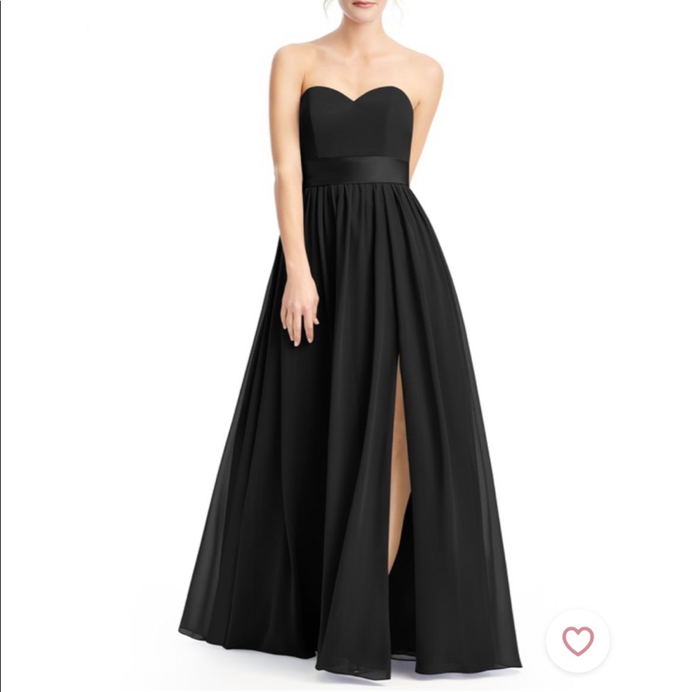 Black Azazie bridesmaid dress